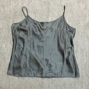 Talbots gray Silk Camisole NWT size large